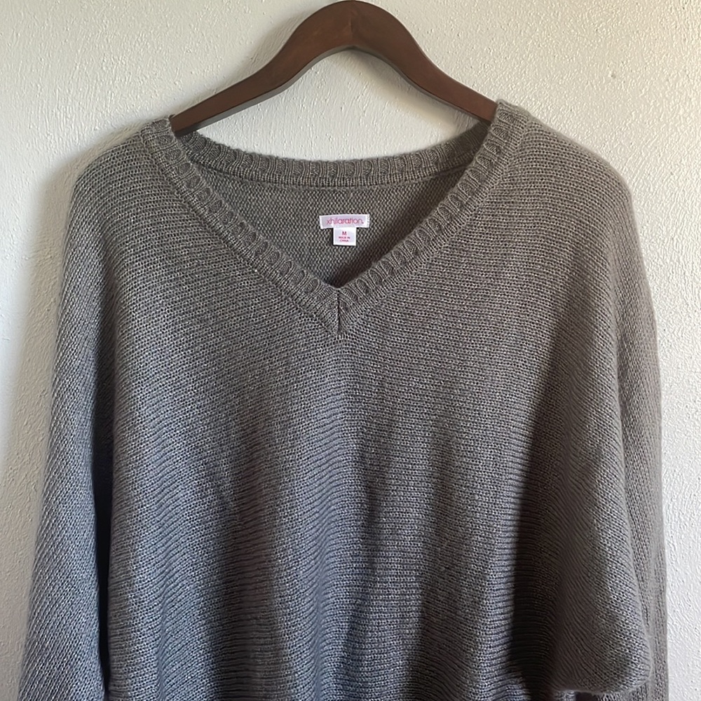 New!! Gray Dolman Sweater